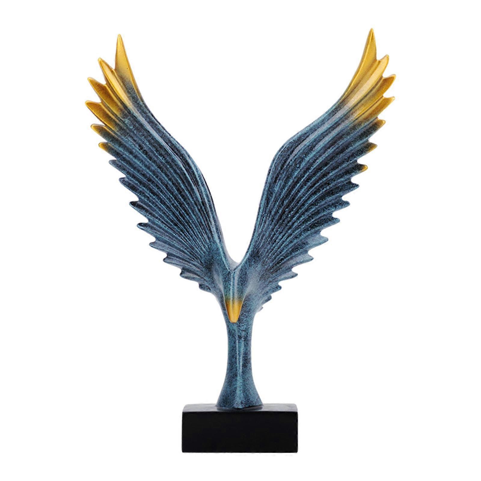 Aile d’aigle statue Figurine de collection Artisanat fait à la main Feng Shui léger