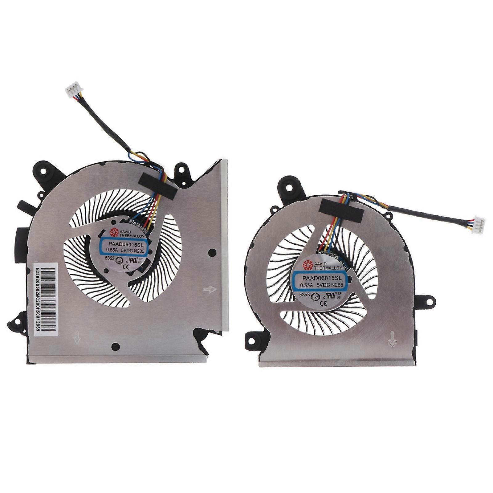 CPU GPU Fan Laptop Cooling Fan DC5V 1A 4-pin 4-wires for MSI GF63 8RC 8RD MS-16R1 MS-16R2 Laptop Part Brushless Motor
