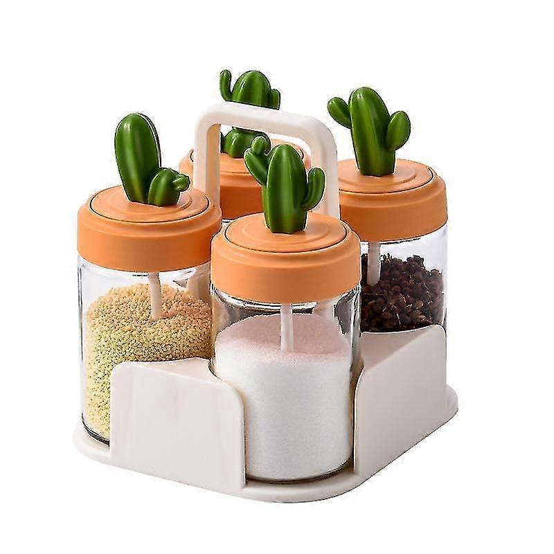4pcs Cactus Shape Container
