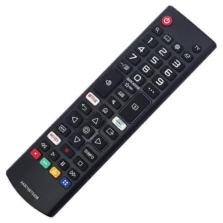AKB75675306 Compatible For LG TV Remote Control 1-10m Range Ergonomic Design Infrared Controller