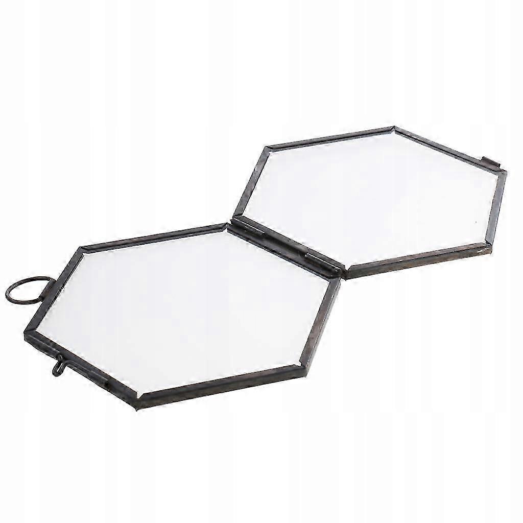 Hanging Metal Vintage Hexagonal Glass