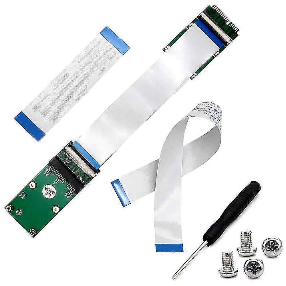 Cavo FPC da Mini PCIe a Mini PCIe Extender 10 cm/20 cm/30 cm per SSD o scheda di rete, estensione flessibile e durevole per dispositivi Mini PCI-e