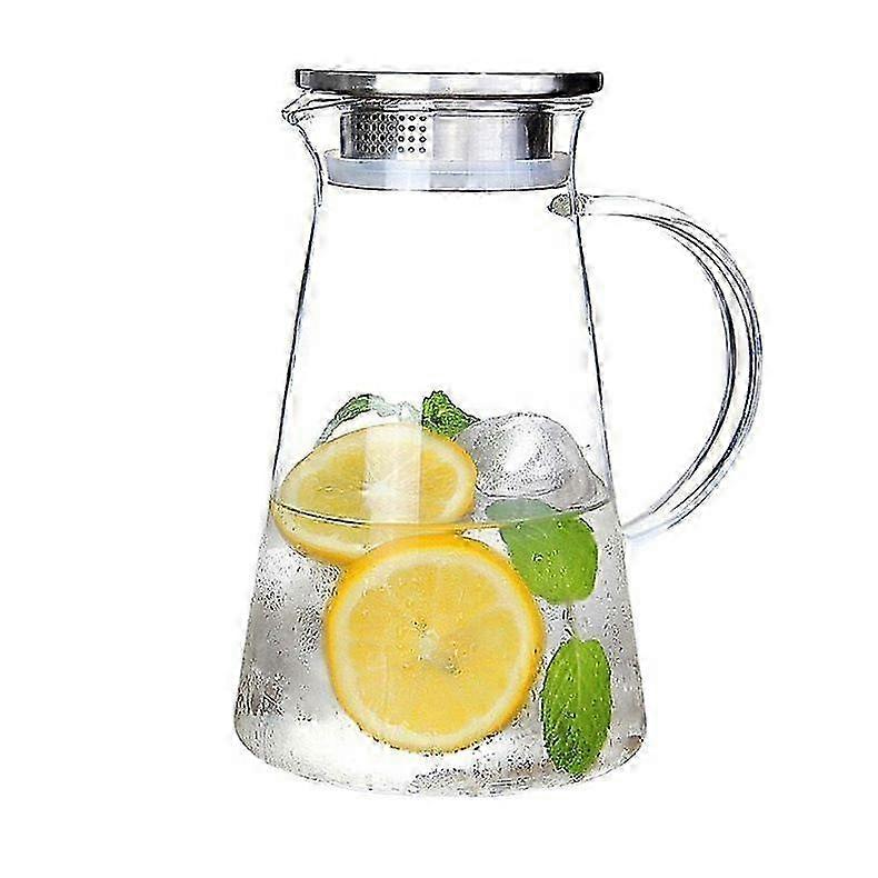 2L Triangular Glass Water Bottle with Handle | Heat-Resistant for Both Hot and Cold Beverages