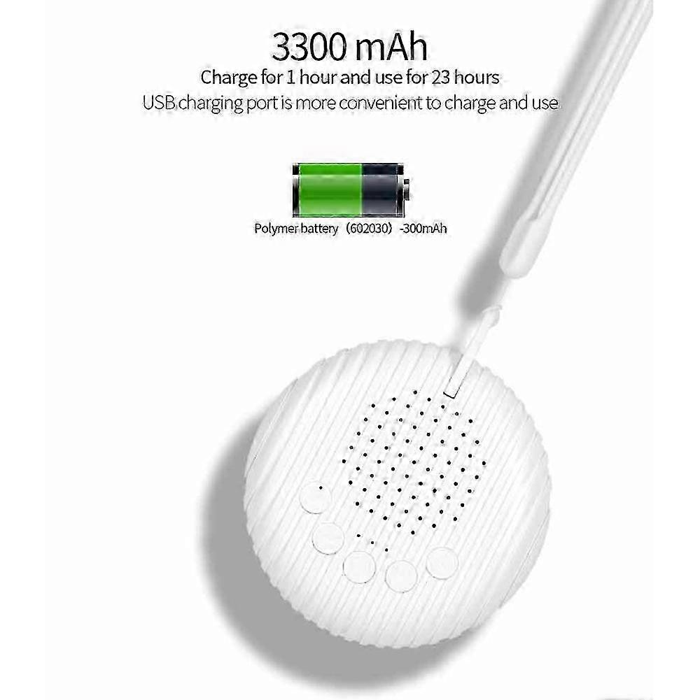 White Noise Machine Baby Sleep Soother Sound Player Night Light Auto-off Timer 2025