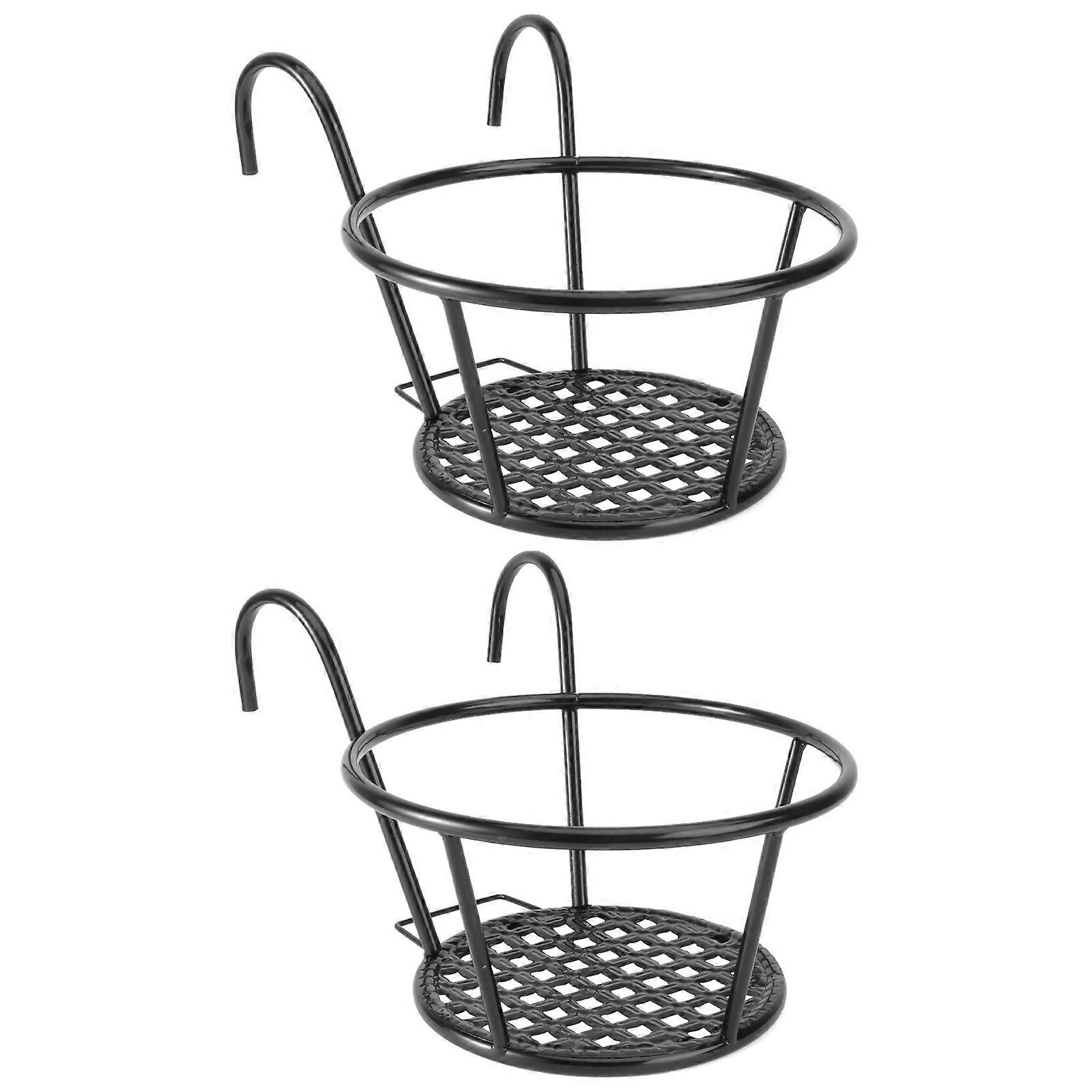 Railing Pot Hanger, Durable Iron Design, Complements Modern Interiors