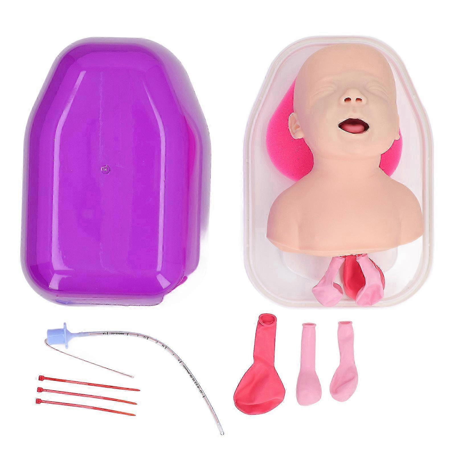 Tracheal Infant Model Endotracheal Intubation Manikin Simulator Airway Managment Trainer with Tube for Science Lab Study 2025