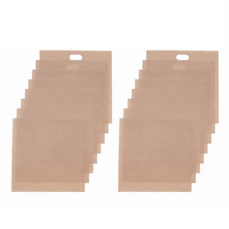 12Pcs Reusable Toaster Bag Toast Microwave Heating Tools 16X18cm