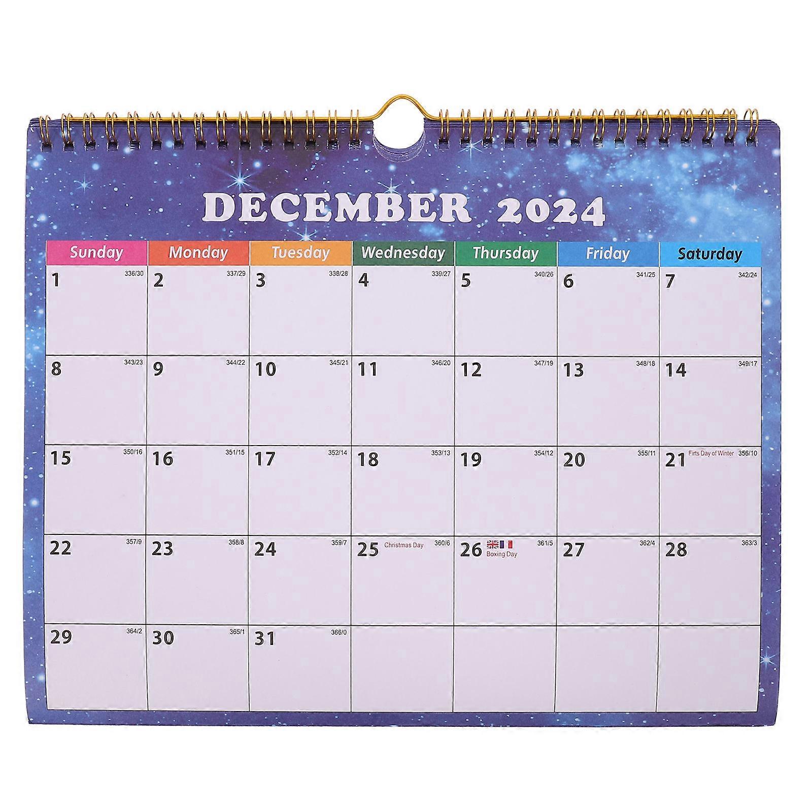 Large Format Wall Calendar, Foldable Monthly Planner Featuring a Three Month Layout