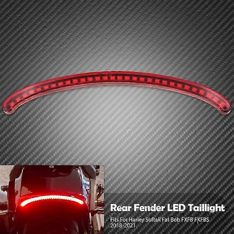 Parafango posteriore per moto Fanale posteriore a LED Indicatore di direzione Freno Luce di marcia per Harley Softail Fat Bob FXFB 107 FXFBS 114 2018-2023 24Illuminazione per veicoli a motore