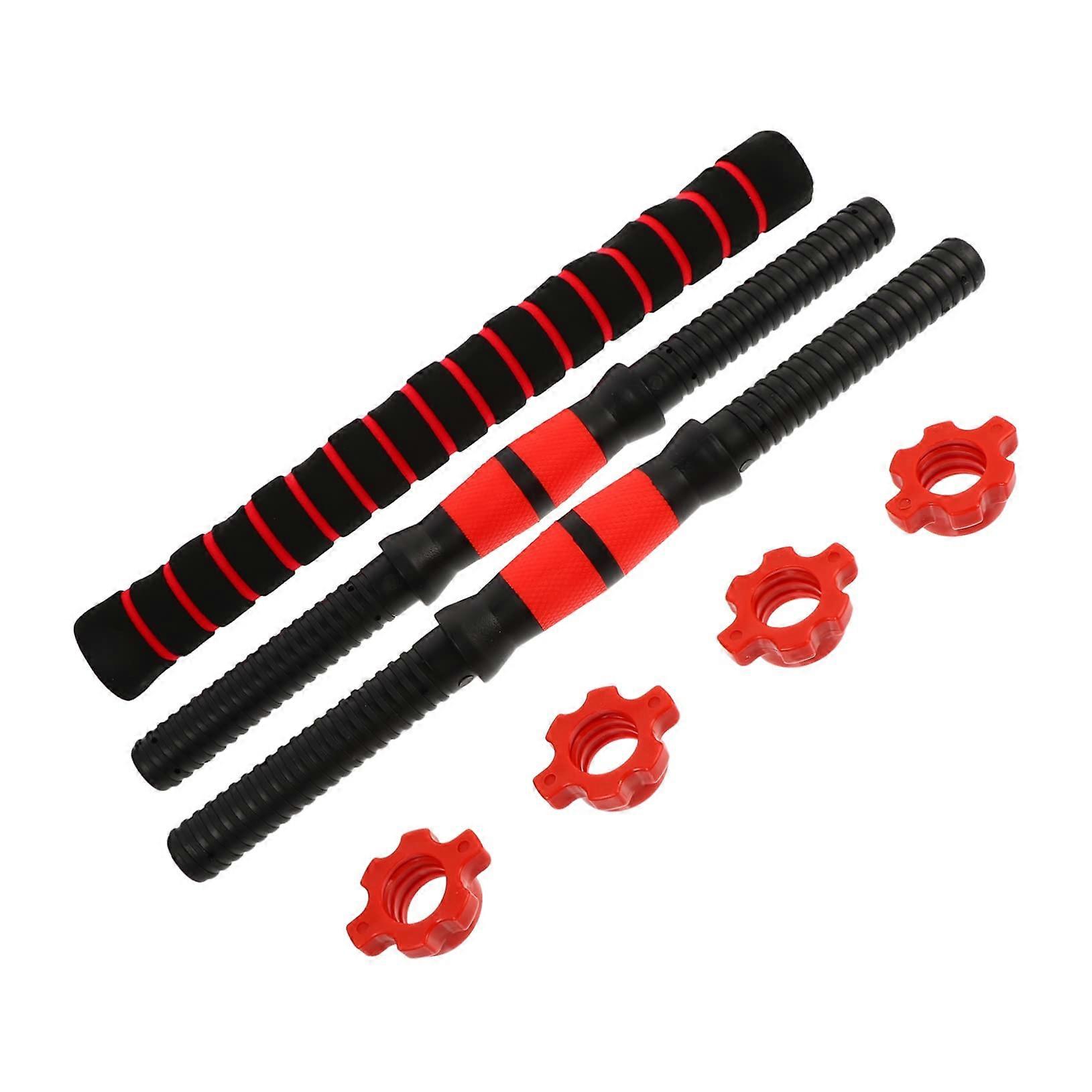 1 Set of Dumbbell Bars Accessory Set Barbell Handles with Stable Assembly for Weightlifting and Training NonSlip Design for and Effectiveness