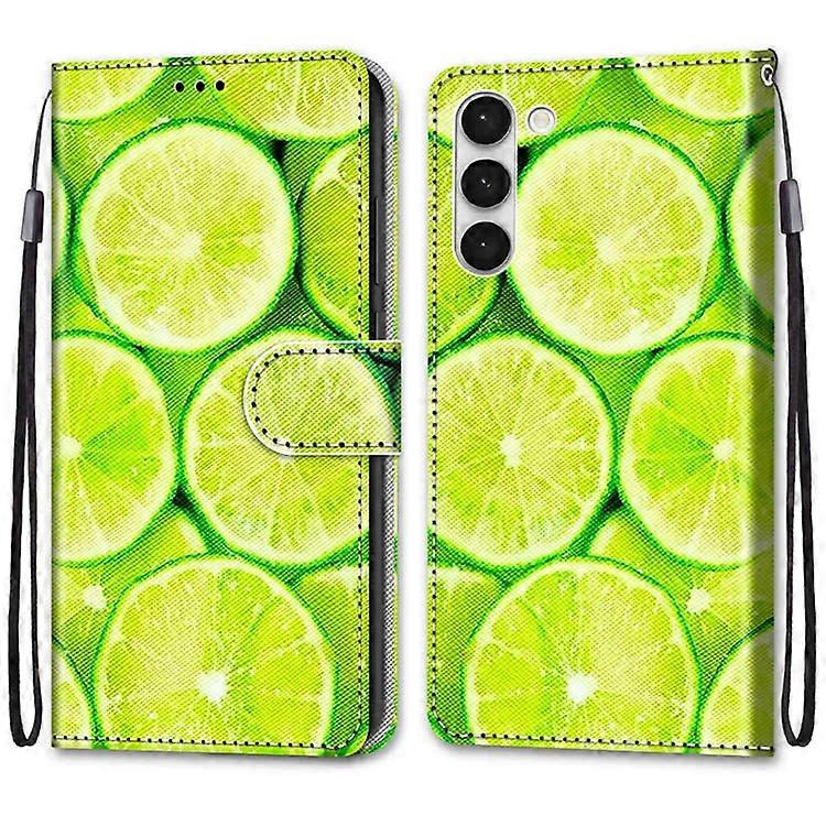 Shockproof Case Compatible For Samsung Galaxy S23 Plus Pattern Printing Wallet Phone Case Anti-Drop Phone Shell PU Leather Folio F