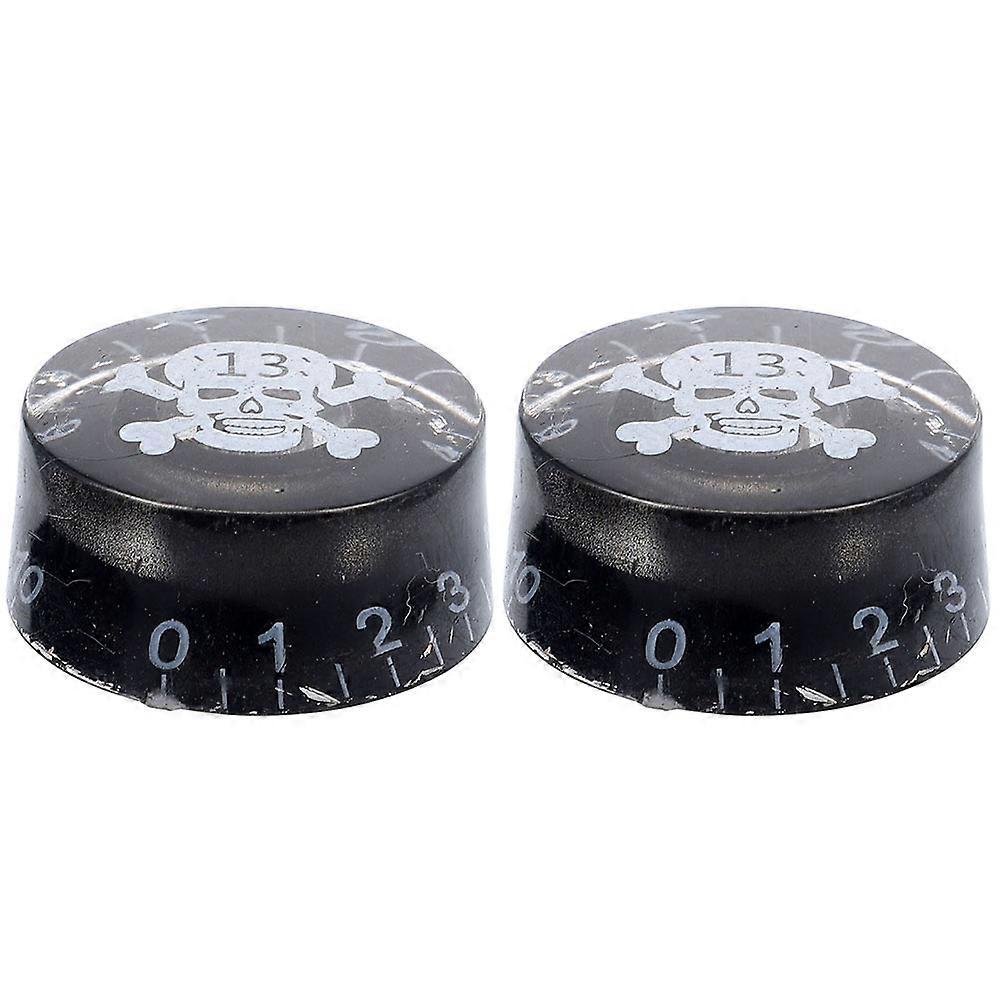 Electric Guitar Volume Knobs for Replacement with Skull Design 2Pcs
