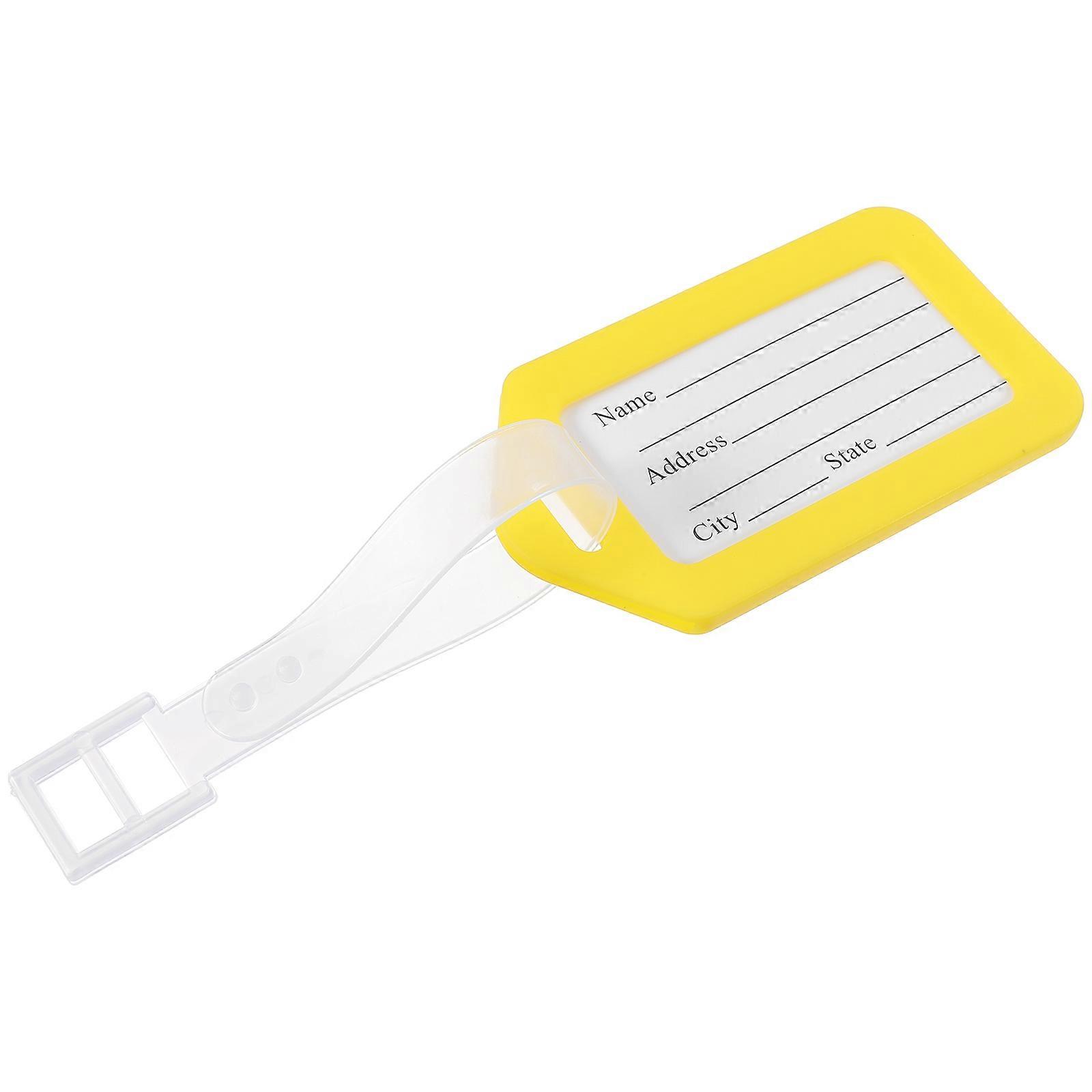 Luggage Tags For Cruise Ships Luggage Id Tag Rectangle Orange 23.80x5.50x0.50CM Name Tag 1Pcs