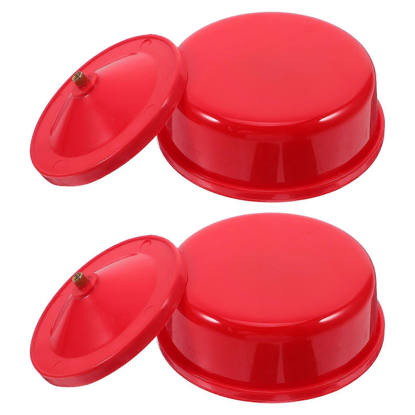 Diy Music Box Accessory Wind-Up 18 Tone Round Wind Up Musical Box Base for Diy Projects Plastic 2Pcs