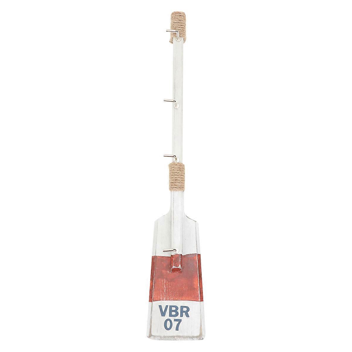 Decor Wooden Hook Paddle Shape Home Organization Red 40X6 8Cm Hanging 1Pack
