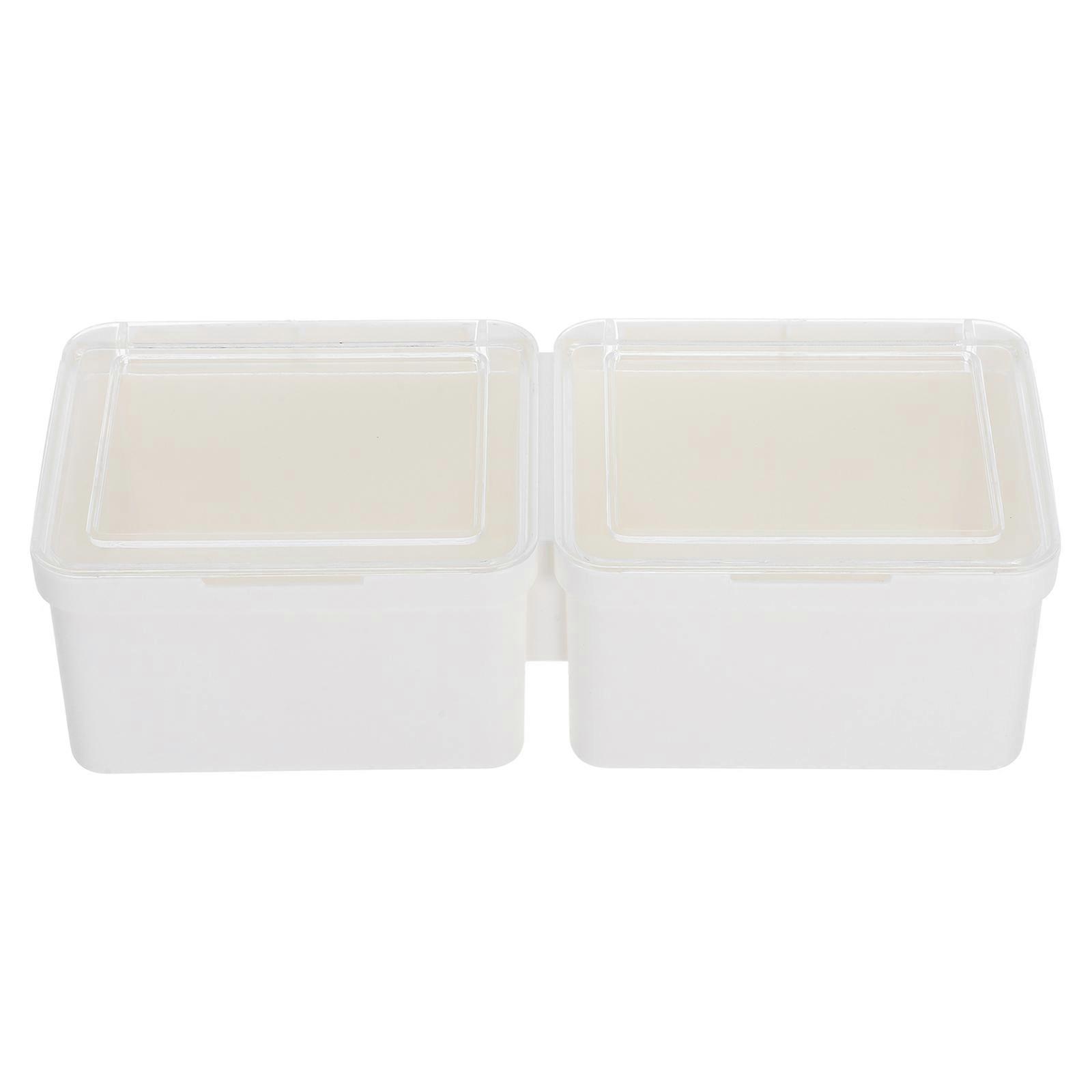 Space Saving Double Compartment Laundry Container with Flip Lid – Ideal for Storing Washing Supplies in Laundry Rooms and Bathrooms