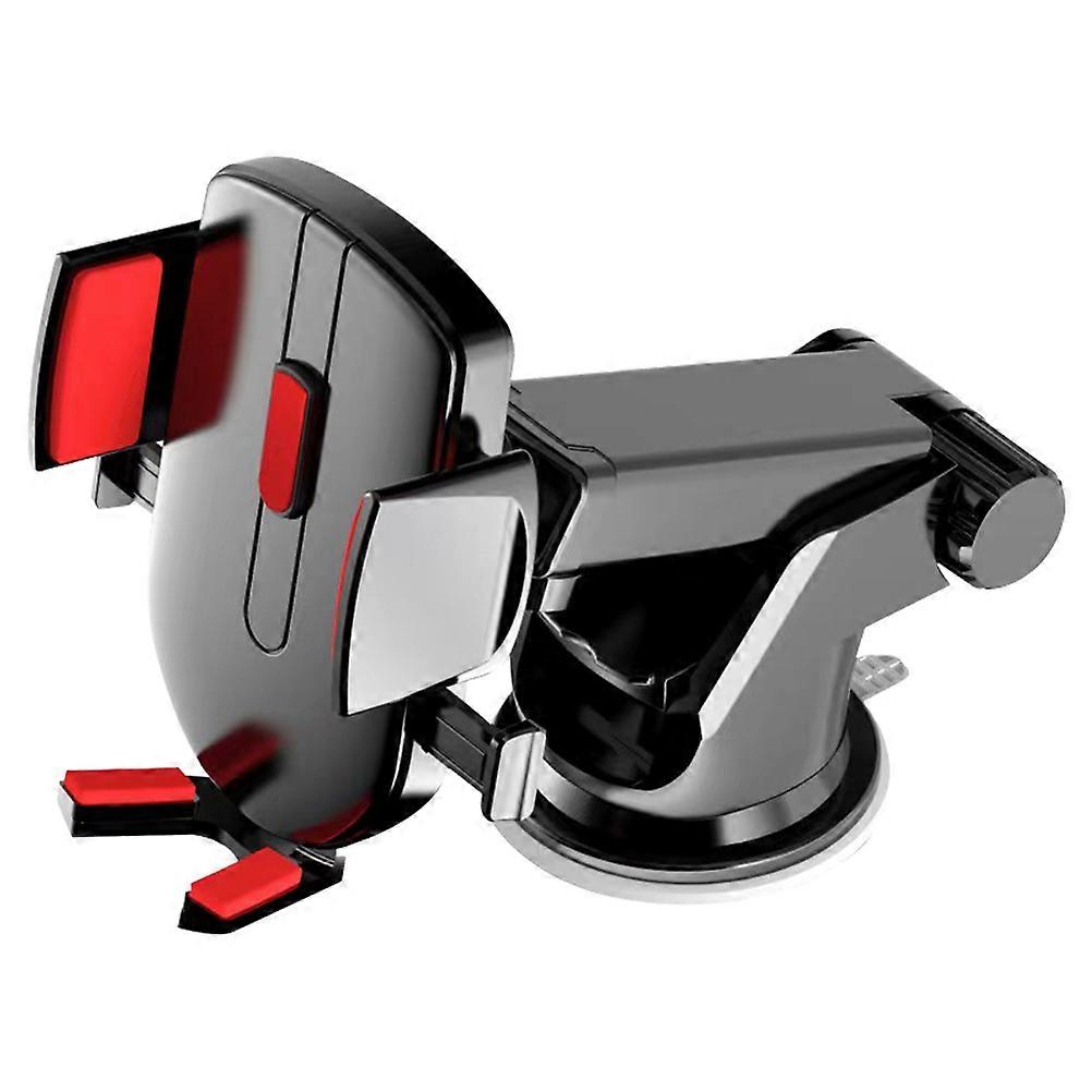 Mobile Phone Bracket Car-Mounted Phone Stand Adjustable Rotatable Safe Driving Red 15X11X3.5CM 1Set