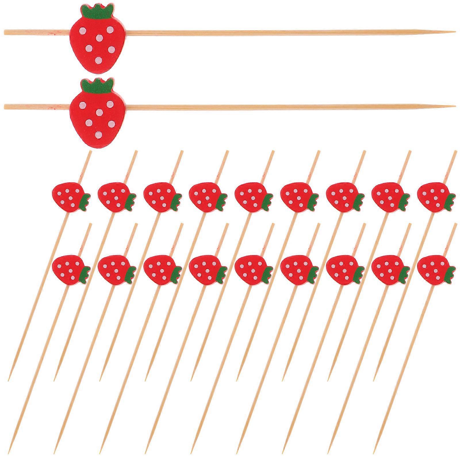 Appetizer Toothpicks Made Cocktail Stick Restaurant Use Christmas Party 100Pcs