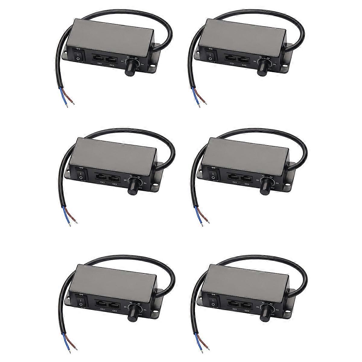 6X DC 0-10V Dimmer Switch Seriesable Sync Controller Rotary ON/Off for 0/1-10V Dimmable LED Drivers 