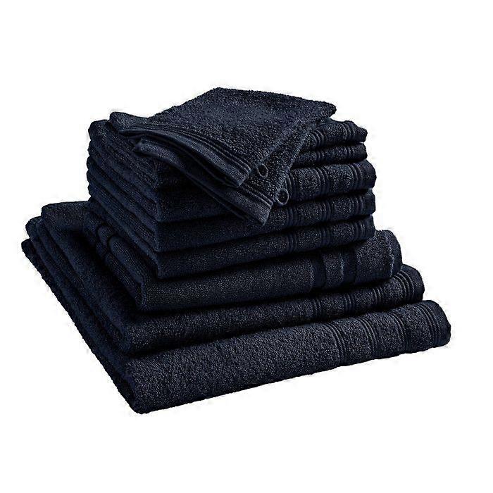 Set complet de 10 pièces « Spa » salle de bain / 400 gr/m² - « Spa » Bleu Nuit