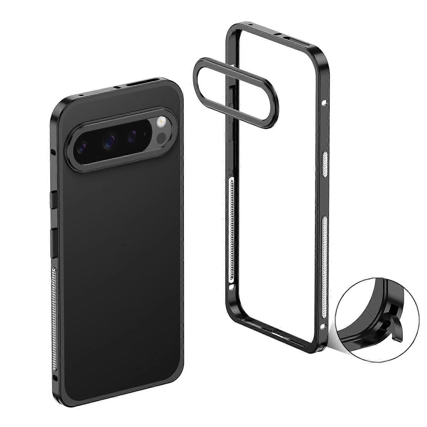 Metal Frame Heat Dissipation Phone Case with Camera Guard Ring