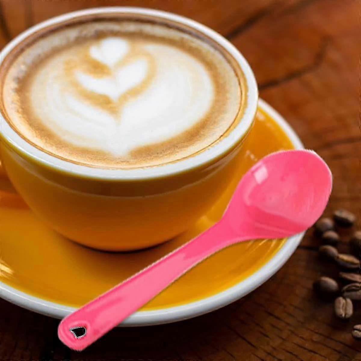 ملاعق بلاستيكية ، ملاعق حلوى ، ملاعق بيض بلاستيكية ، 3 ألوان ، 24 قطعةأعياد الميلاد والاستخدام اليومي Cy) مرحبا