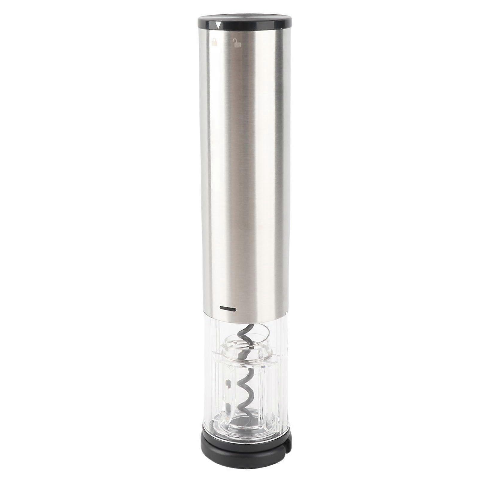 Electric wine opener made of stainless steel with LED lights for the distributed batteryoperated portable wine opening with party battery for camping