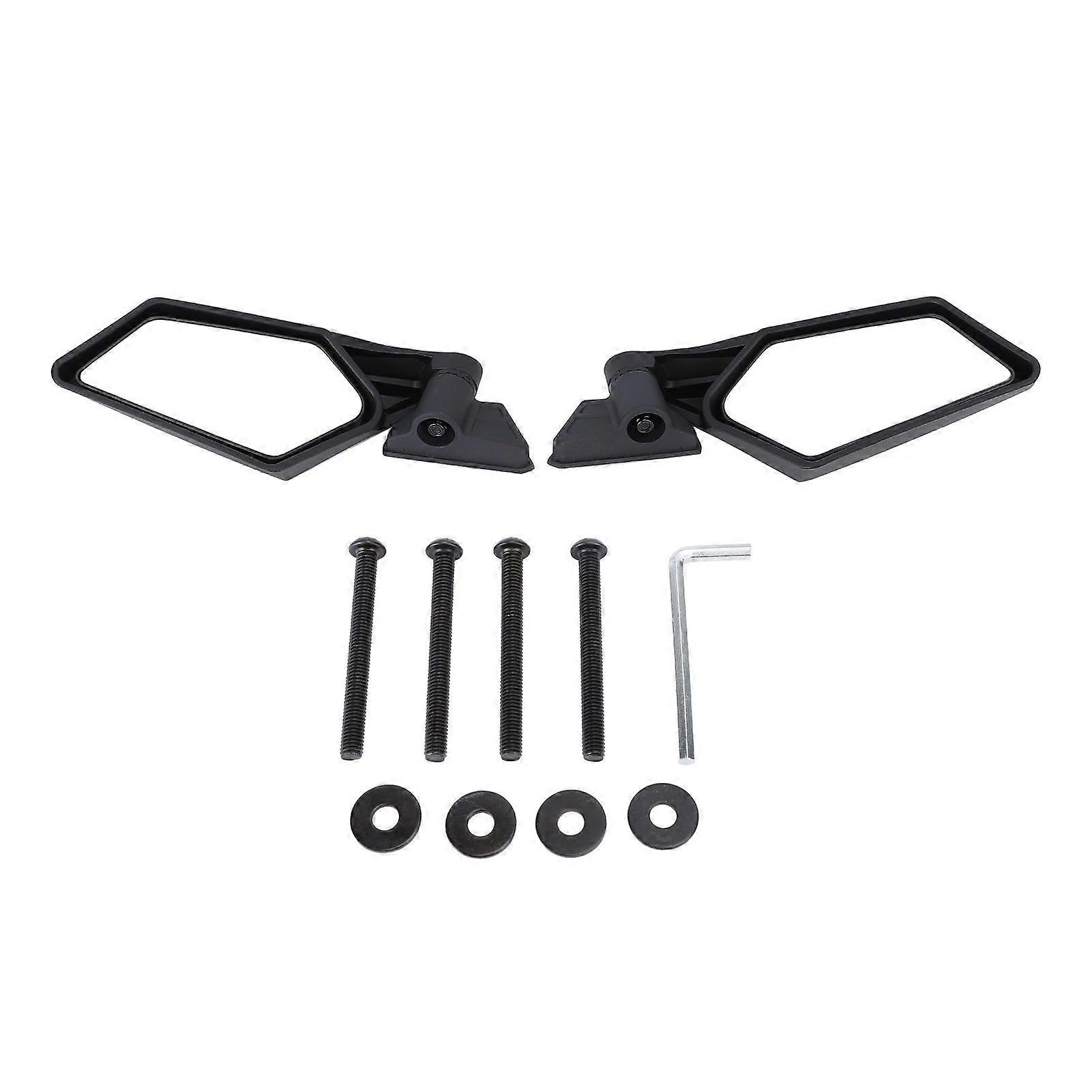 Pair of UTV Side View Mirrors Adjustable Glass Lens Wide Viewing Range 715002898 Replacement for Maverick X3 Max RS DS Turbo R MK23737