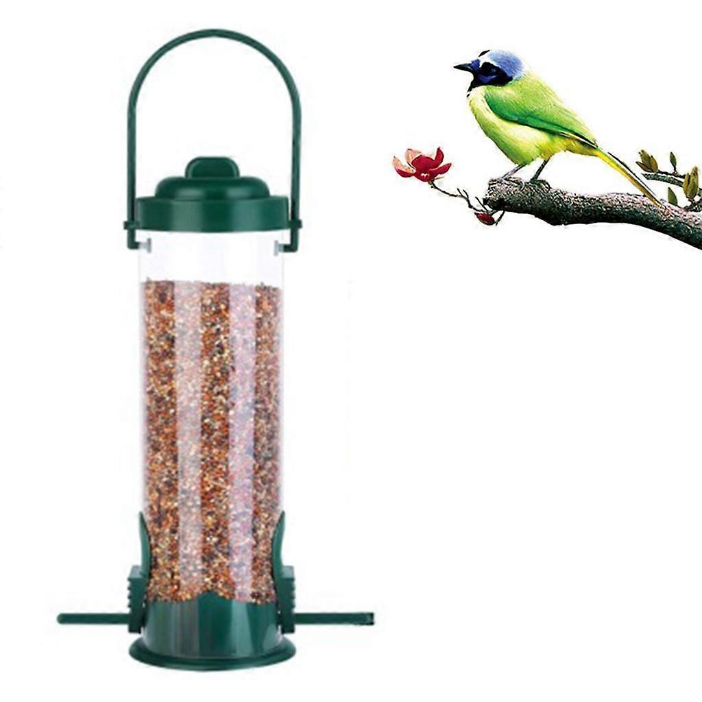 Bird Feeding Station, Panoramic Squirrel-Proof Feeder for Wild Birds, Balcony/Garden Use