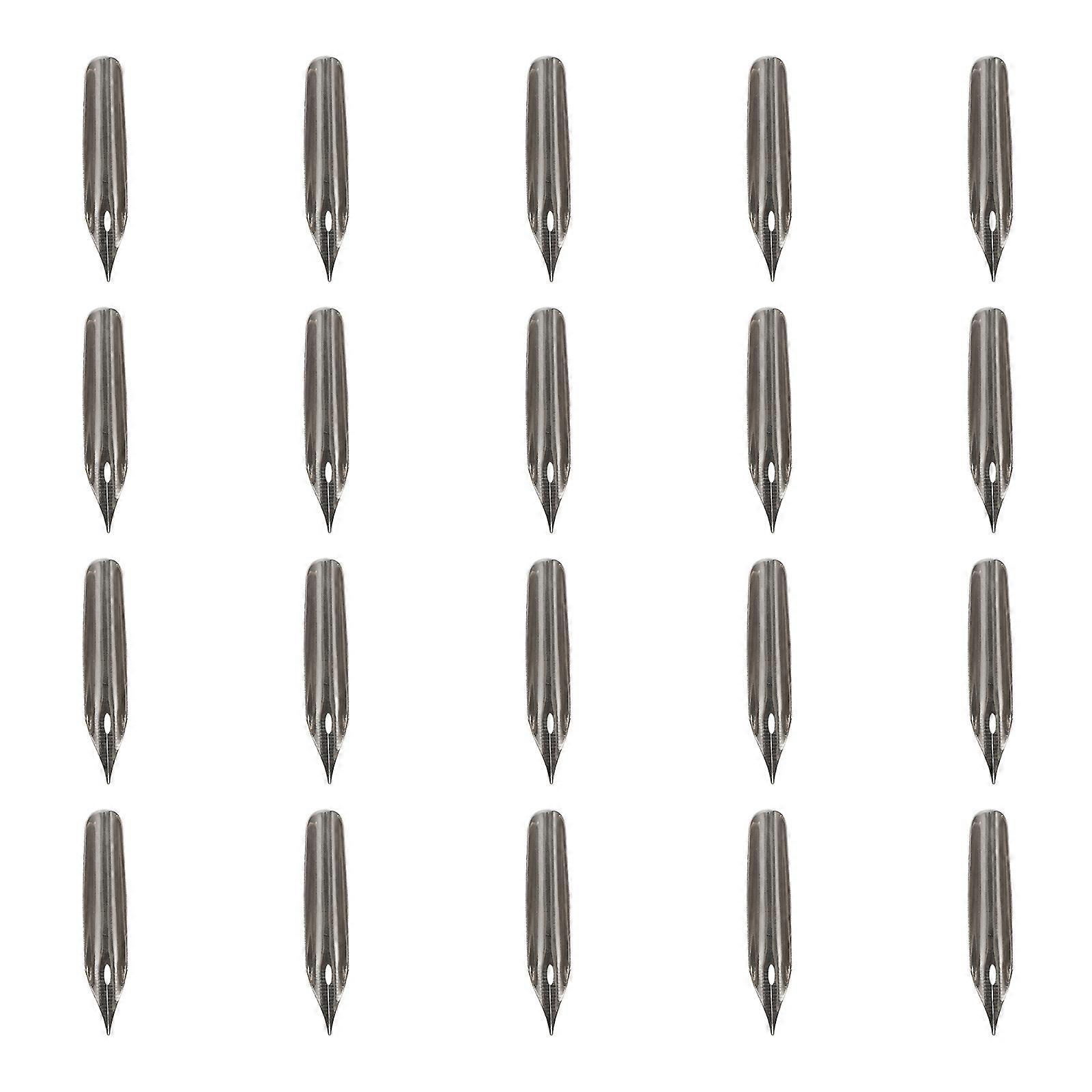 20pcs Calligraphy Pen Nibs Replacement for Fountain Pens Easy Install for Artists, Students & Beginners