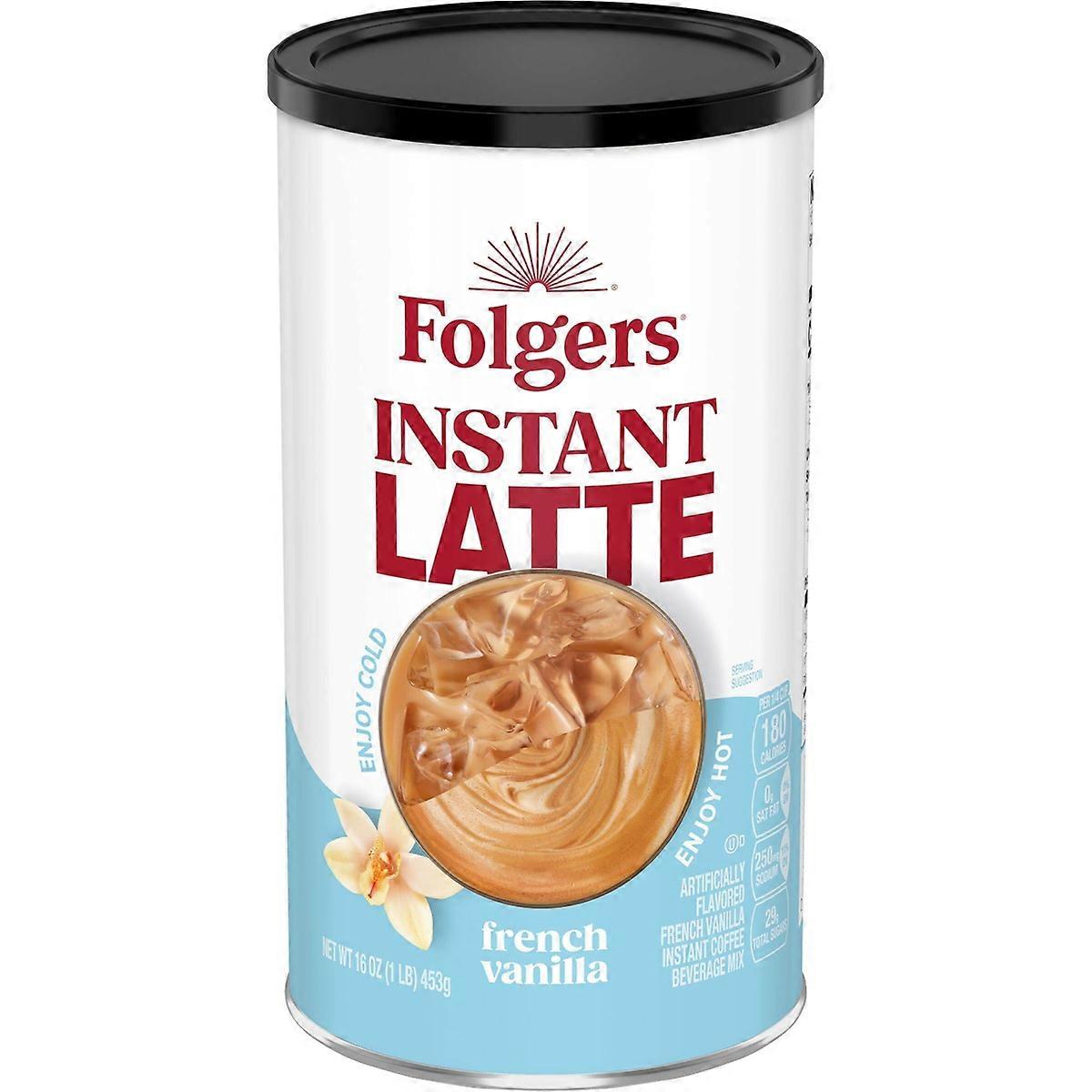 Folgers French Vanilla Instant Latte - 16oz