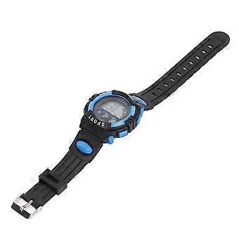 Enfants Montre Numérique LED Lumière Alarme Chronomètre Calendrier 30m Étanche Montre Pour Enfants Pour 415 Ans Noir Bleu
