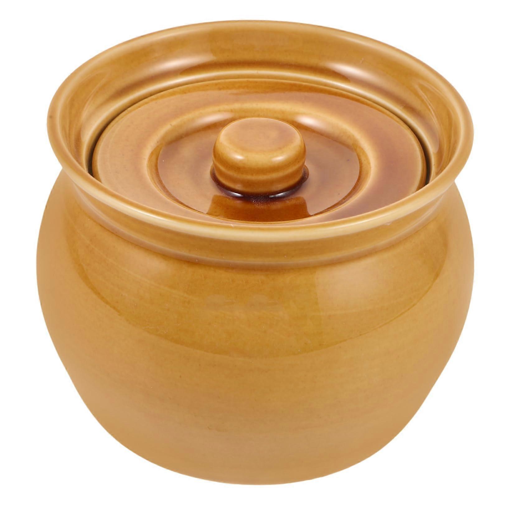 Stoare Pot for Simming, Soup Bowl with Lid, Stew Bowl for Home, Ceramic Stew Bowl with Lid, Ceramic Tableware, Fruit Bowl, Snack Bowl, Small