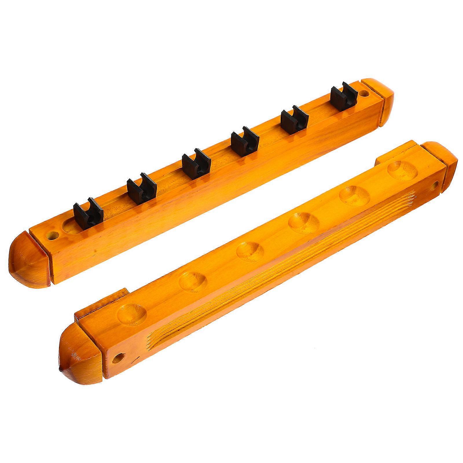 Multi-Hole Cue Stand Billiard Cue Rack Billiard Accessories Metal Material Storage And Display 40X6X3CM 1Set