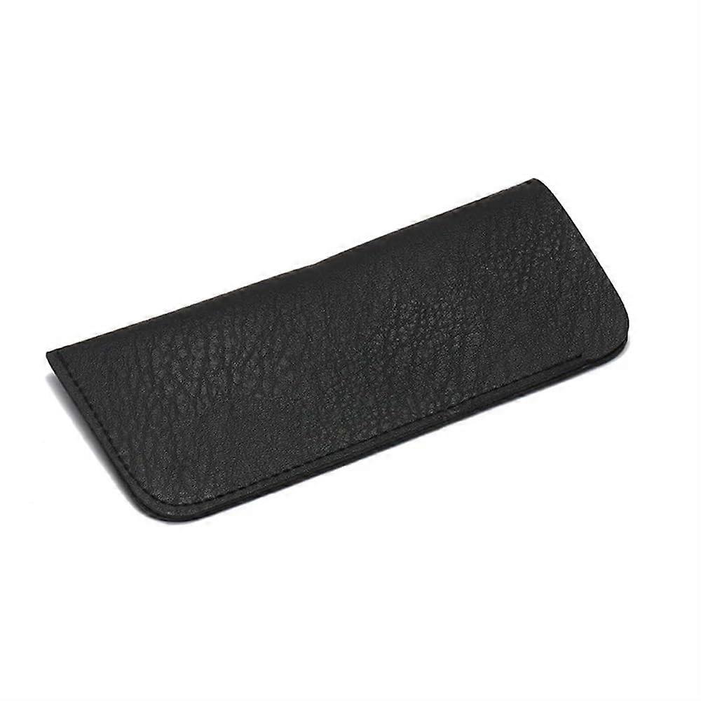 Reading Glasses Case, Soft Leather, Waterproof, Sturdy Eyewear Storage Pouch, One Size, Black, 3/6/8-Pack