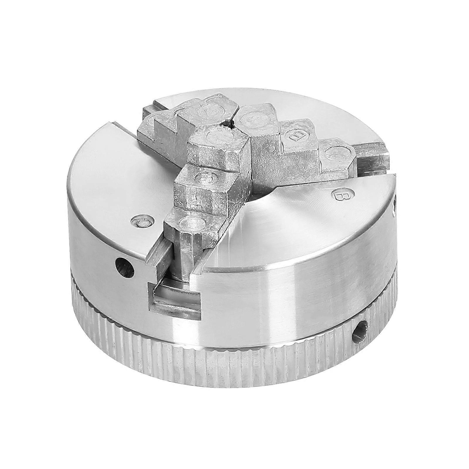 Lathe Chuck 3 Jaws/4 Jaws Manual Self-Centering Mounting Bolt for Grinding Milling Turning Machine