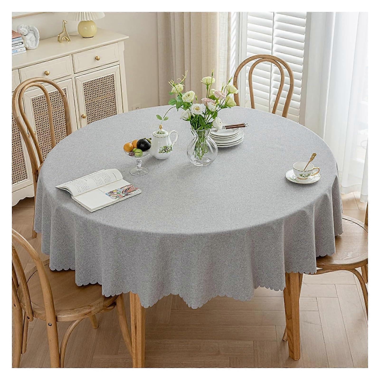 Festival Table Linen - Waterproof Rectangular Cotton Tablecloth for Kitchen Dining, Buffet Parties, and Camping