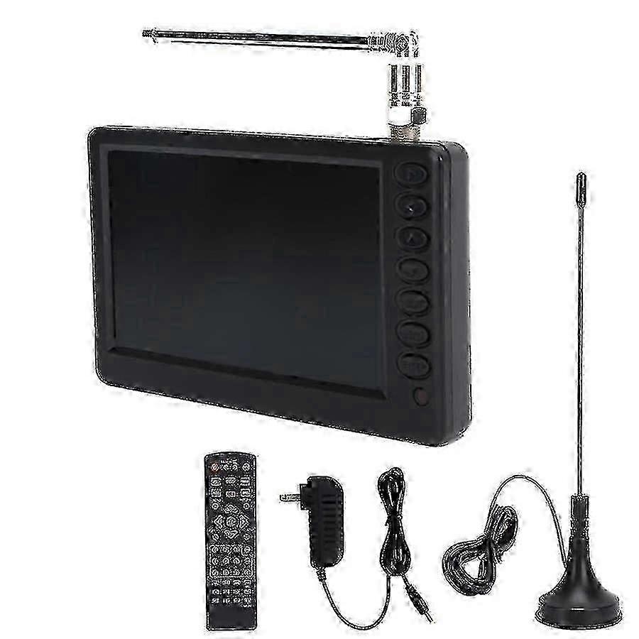 Mini 5-Zoll Digitalfernseher Tragbarer Fernseher für Auto, Camping, Küche, US-Stecker 110-220V