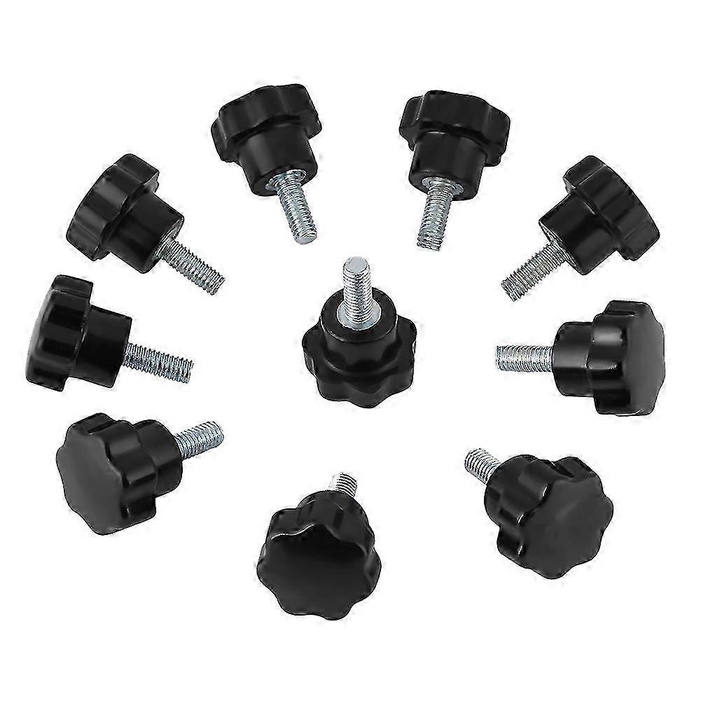 10pcs M5*16 Plastic Star Type Head Knob Handle Bolt Machine Tool Accessories Set
