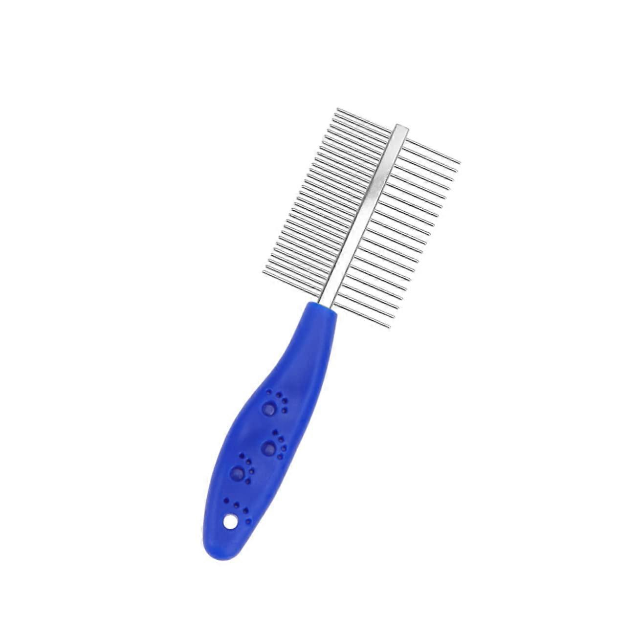 Double-Sided Pet Grooming Comb for Cats With Massage Brush and Cleaning Tool for Gentle Brushing
