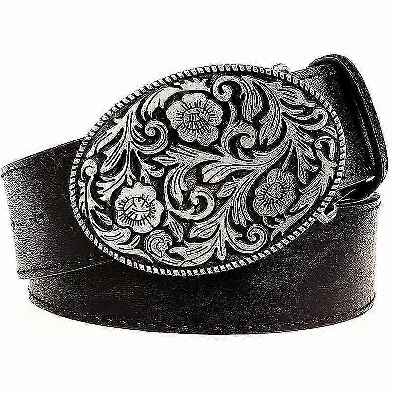 Fashion Women Belt Retro Floral Pattern Flower Design Arabesque Pattern Golden Floral Popular Element Girdle Women Gift