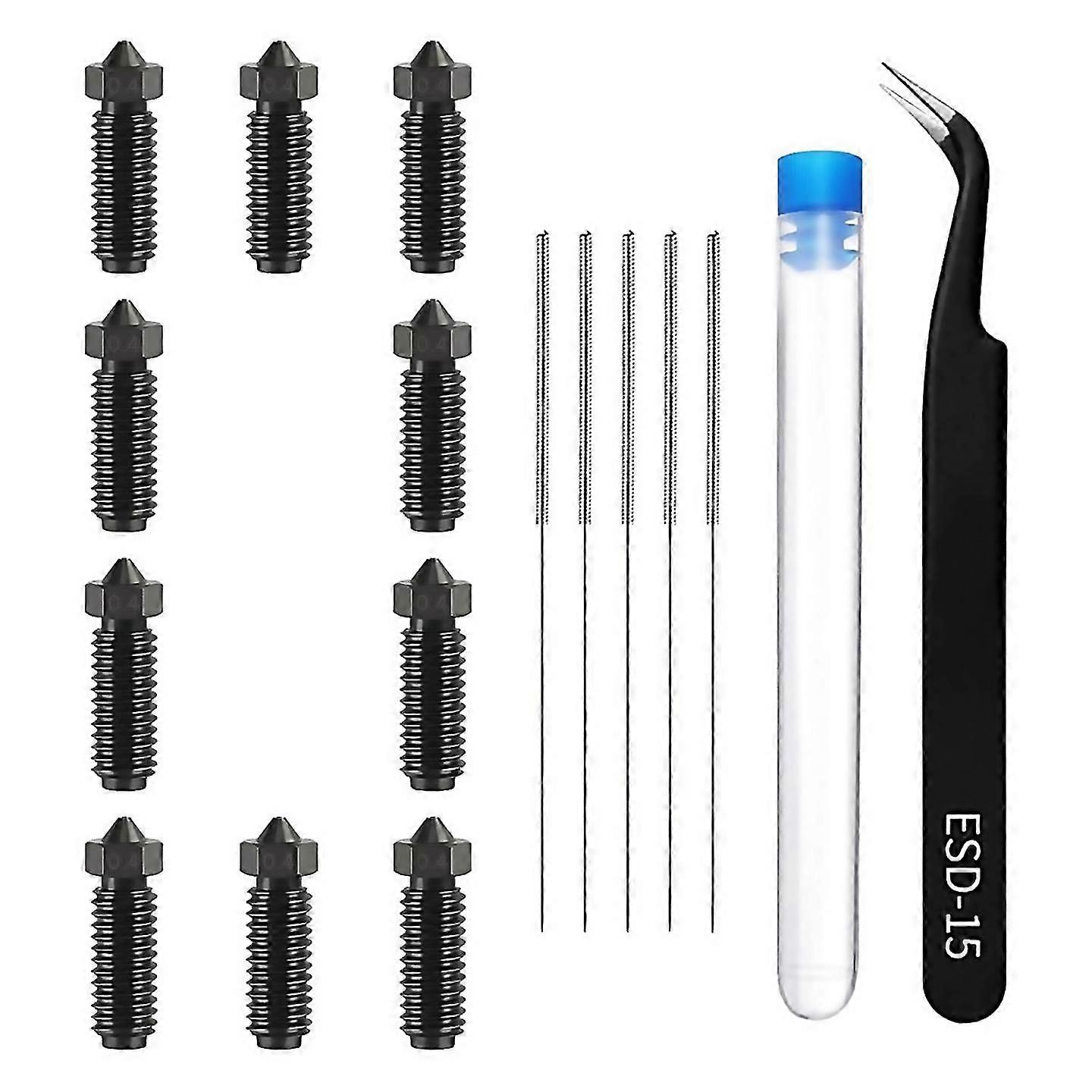 For 10pcs Volcano Hardened Steel Nozzle Kit Compatible For - 3