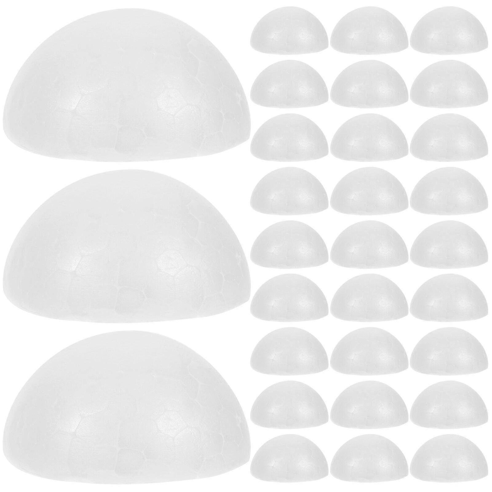 200 Pcs Cosplay Accessories Semicircle Decoration Half Round Foam Balls for Crafting