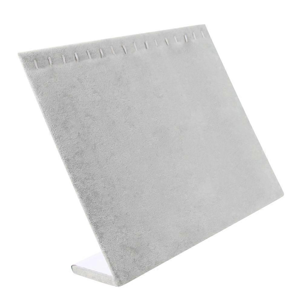 Jewelry Display Board Necklace Organizer Grey Large Size Collapsible Portable 1Pack