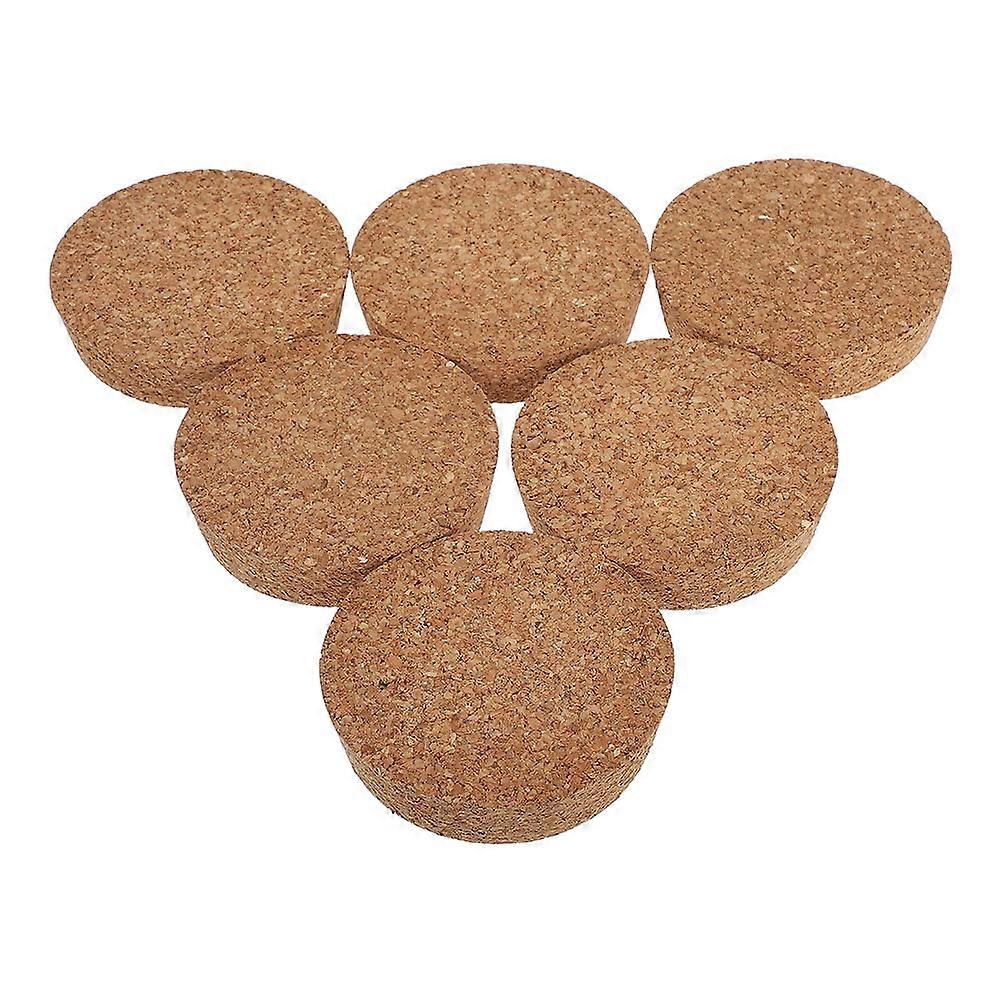 6pcs Tapered Cork Lids for Hydroponic Planters, Soft Wood Plugs for Glass Bottles, Elegant Water Planting Stoppers for Home, Office, Wedding Decor