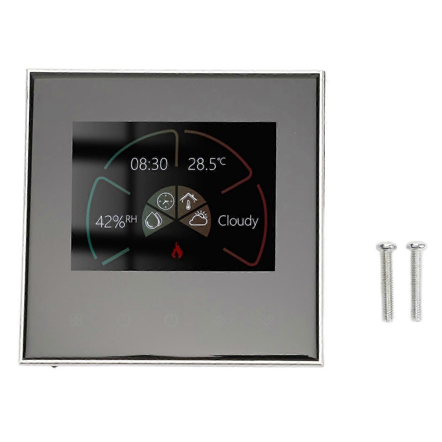 Smart Thermostat 5+1+1 Day 6 Time Period Programming APP Voice Control WiFi Thermostat for Water Heating System AC95240V