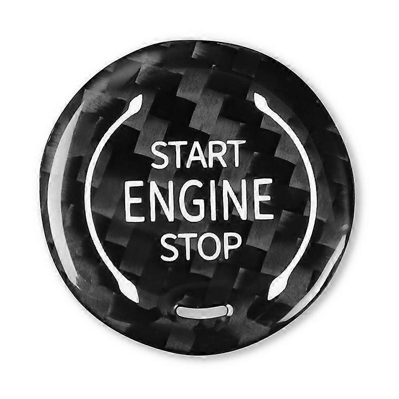 Car Carbon Fiber Engine Start Stop Ignition Button for Chevrolet Corvette C8 2020-2021