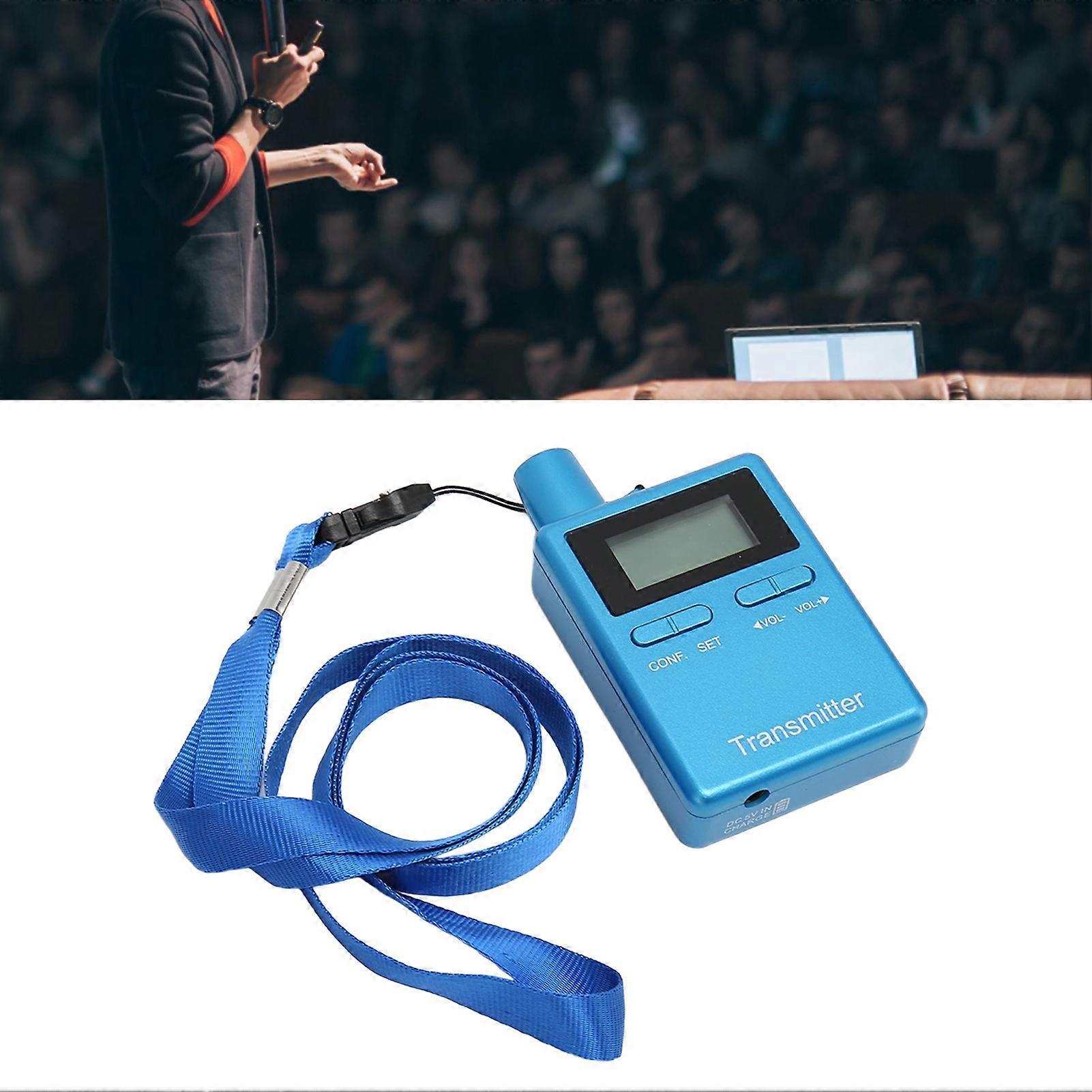 Wireless Church Guide HiFi LCD Wireless Interpretation Equipment with Earbuds for Teaching Conference Training