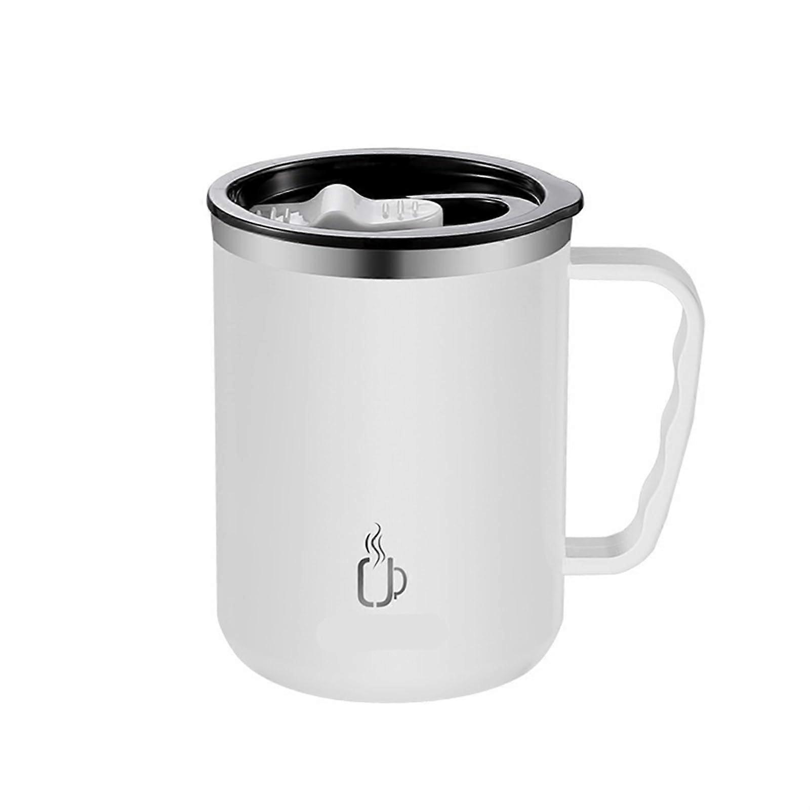 Water Cup, Double-Layer Coffee and Milk Mug with Lid, Office Beverage Container, BPA-Free Travel Tumbler