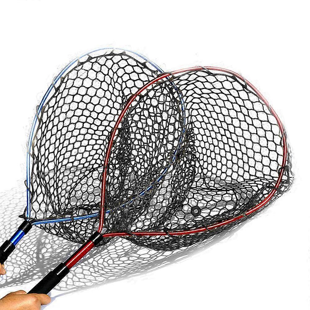 Fishing Net with Fishing Lanyard Fish Landing Net with Telescopic Handle for Fish Catching Releasing